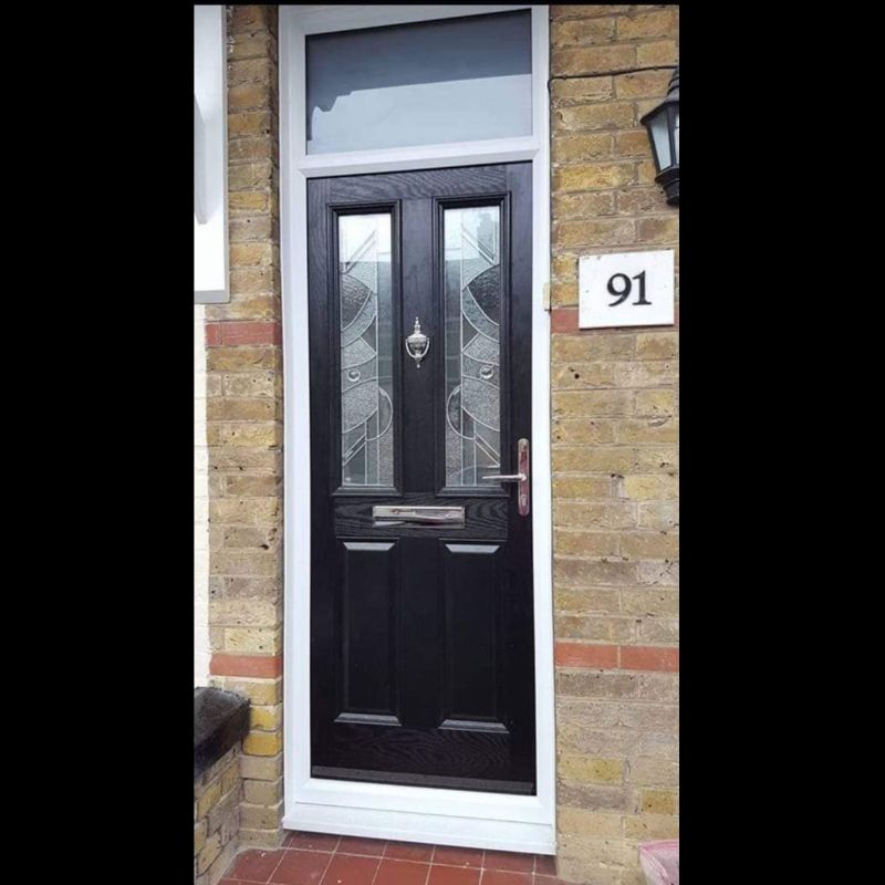 Traditional Black Composite Door Cover Photo - Active Door & Window Company